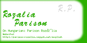 rozalia parison business card